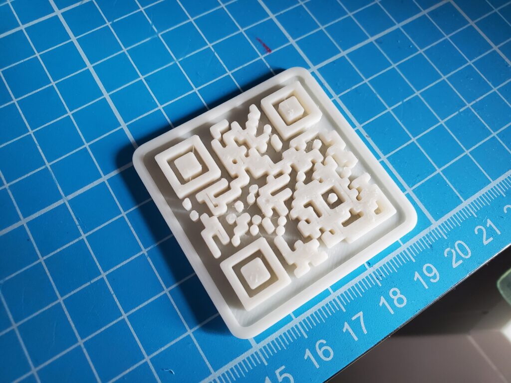 3D printed QR Code